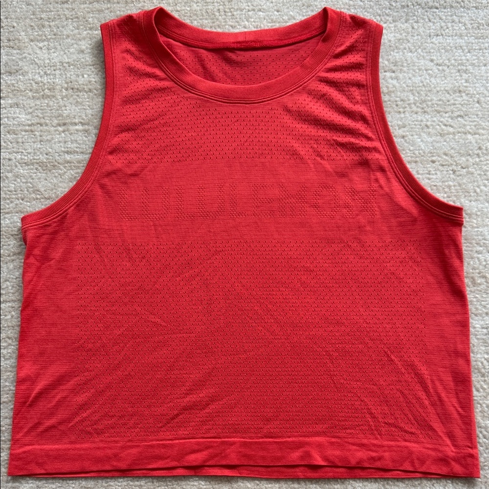 Lululemon Athletica Orange /Red Tank Top